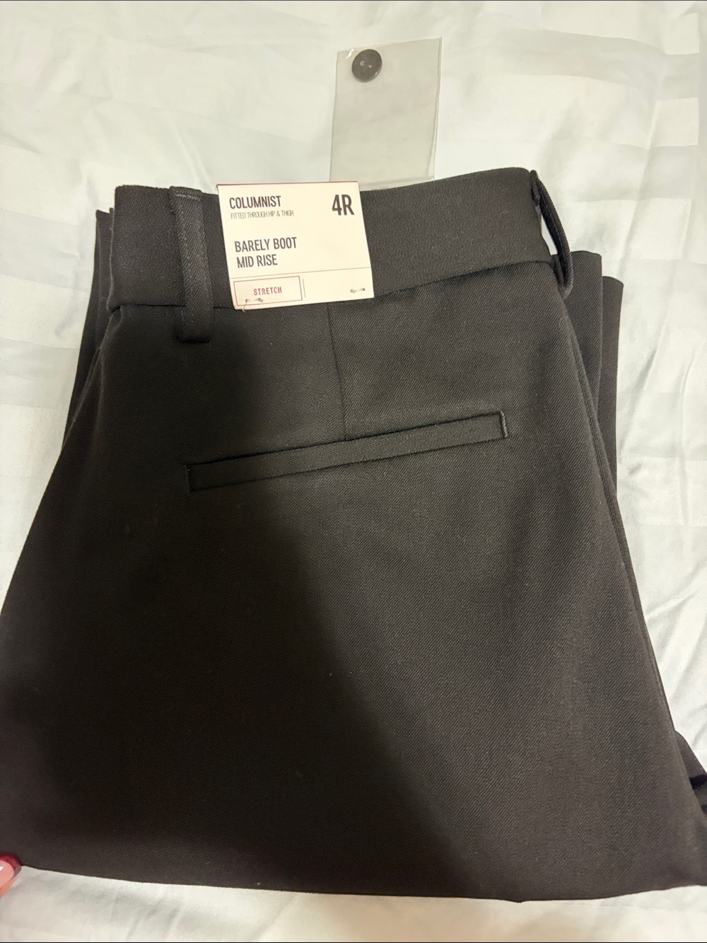 Express Barely Boot Mid Rise Trousers in Dark Brown